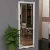Miroir rectangulaire mural avec cadre blanc 105 cm CODY