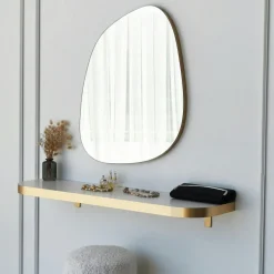 Miroir salle de bains organique 75 cm - style scandinave CODY