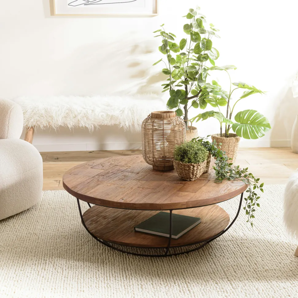 Miroir soleil teck JAIPUR