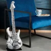 Objet déco à poser guitare argent