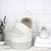 Panier de rangement en coton avec motif zigzag noir (lot de 3)