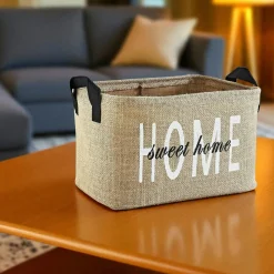 Panier de rangement en jute – Home sweet Home