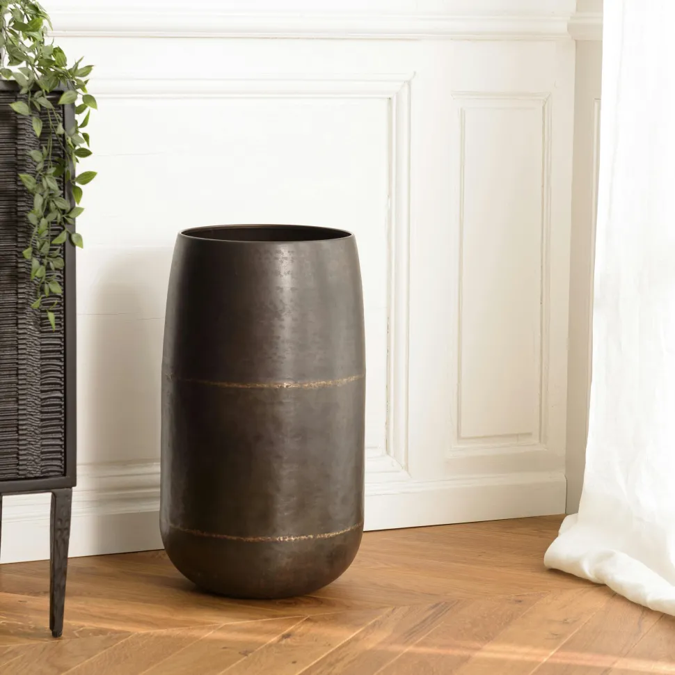 Panier de rangement noir en feutrine – lot de 3 tailles