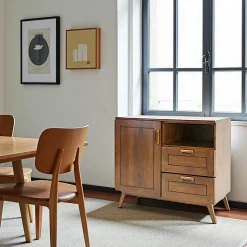 Petit buffet bois d'hévéa SIXTIES