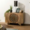 Petit buffet décor mandala MAURAI