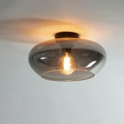 Plafonnier en verre ambré NIAGARA
