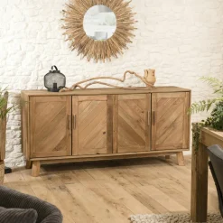 Portemanteau en bois de pin recyclé DENVER