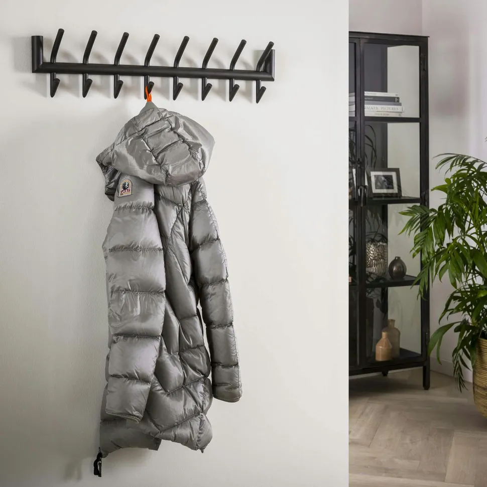 Portemanteau mural anthracite 16 patères RALF
