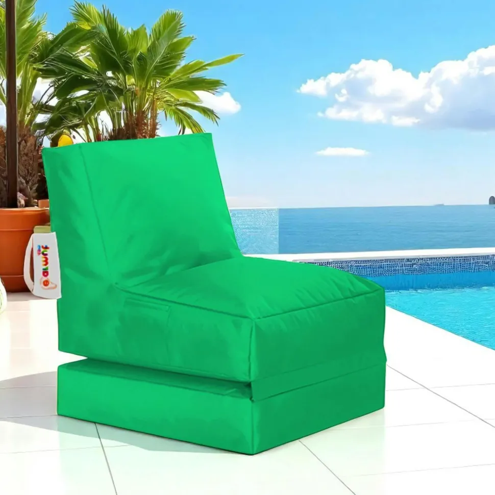 Pouf bain de soleil extérieur noir ARTA