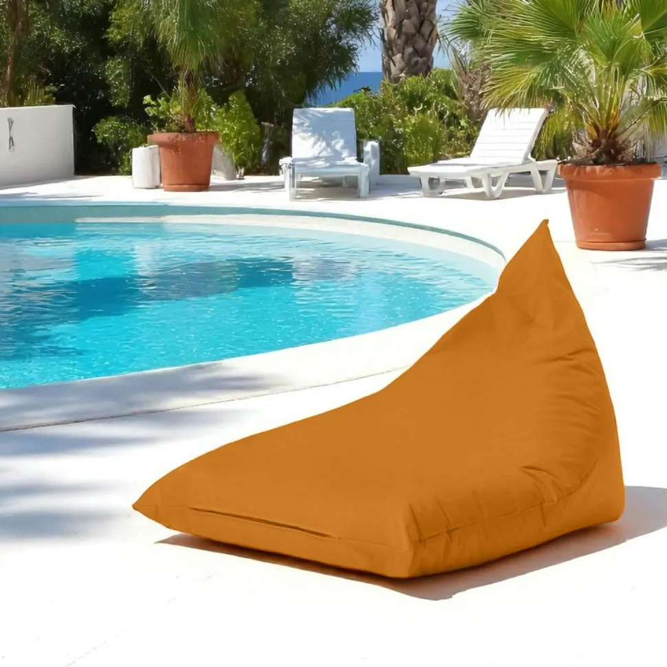 Pouf berlingot extérieur orange ARTA