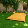 Pouf coussin de sol extérieur jaune - 100 cm ARTA