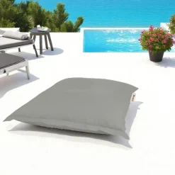 Pouf coussin de sol extérieur noir - 100 cm ARTA