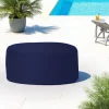 Pouf extérieur imperméable bleu foncé - forme ronde ARTA
