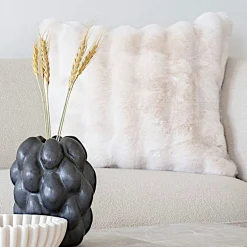 Pouf rond en jonc de mer, style bohème BRUGES