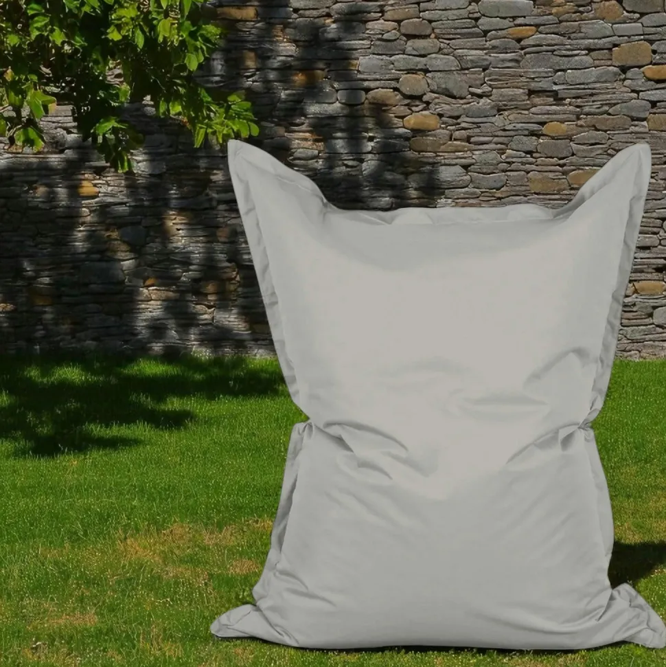 Pouf XXL extérieur gris 180 cm ARTA