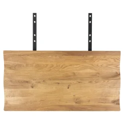 Rallonges en bois de chêne clair avec bordures naturelles pour table à manger SAVONE 300 cm (lot de 2)