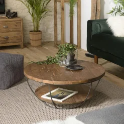 Rallonges en bois de chêne clair avec bordures naturelles pour table à manger SAVONE 300 cm (lot de 2)