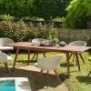 Salon de jardin BAHIA (1 table de jardin extensible 180x240, 6 fauteuils de jardin)
