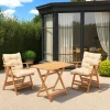 Salon de jardin en bois - compact & confort SORA
