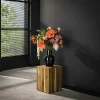 Sellette en bois de teck recyclé forme carrée 45 cm