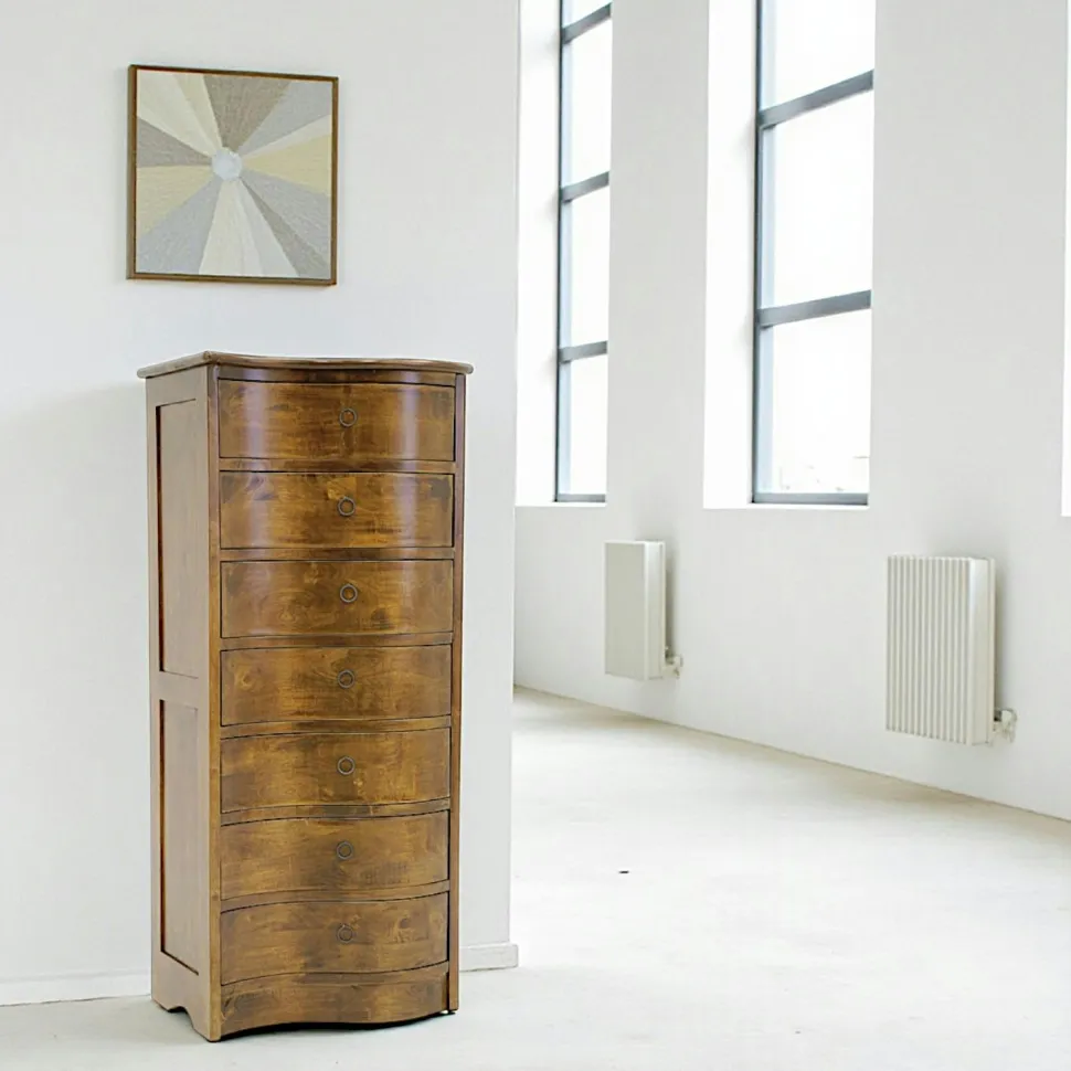 Semainier hévéa 126cm TRADITION