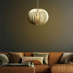 Suspension blanche design - forme ronde ø36 cm BIEL