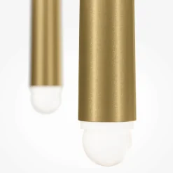 Suspension design dorée LED - 3 tiges verticales AURORA