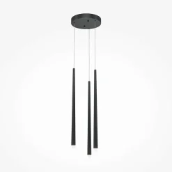 Suspension design dorée LED - 5 tiges verticales AURORA