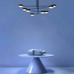 Suspension design LED – 6 lampes disques orientables OCALA