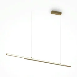 Suspension design LED – double barre dorée minimaliste SALEM