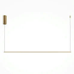 Suspension design LED – barre horizontale dorée 120 cm SALEM