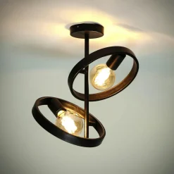 Suspension design métal doré vintage forme fleur SINOP