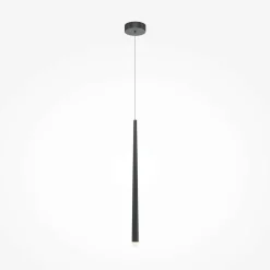 Suspension design noire LED - 3 tiges verticales AURORA
