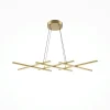 Suspension dorée LED – barres croisées minimalistes SALEM