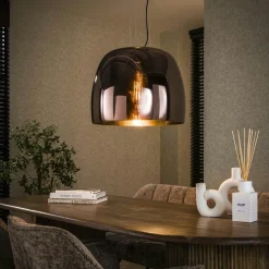Suspension en verre cuivré forme cloche 48 cm NIAGARA