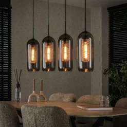 Suspension globe 7 lampes multicolores NOVA