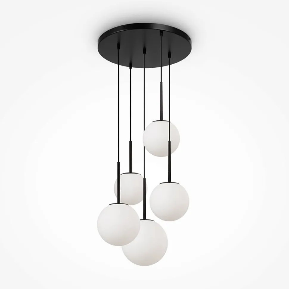 Suspension industrielle 1 lampe anneaux croisés TRIBECA