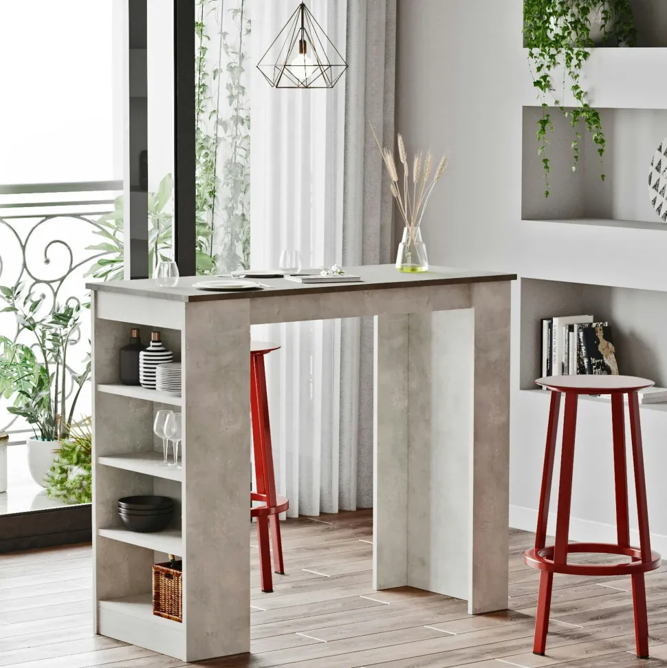 Suspension industrielle bois & corde - 3 ampoules CAMOGLI