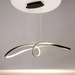 Suspension LED design - arc doré style minimaliste AVA