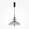 Suspension LED moderne - verre fumé silhouette dôme NORA