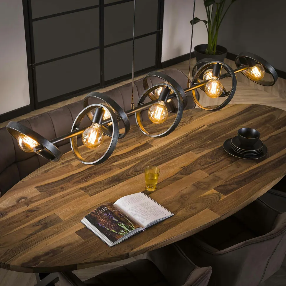 Suspension luminaire 8 anneaux RALF