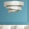 Suspension moderne beige - abat-jour triple ZURICH
