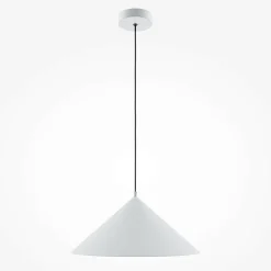 Suspension moderne de cuisine - cône blanc mat FLORA