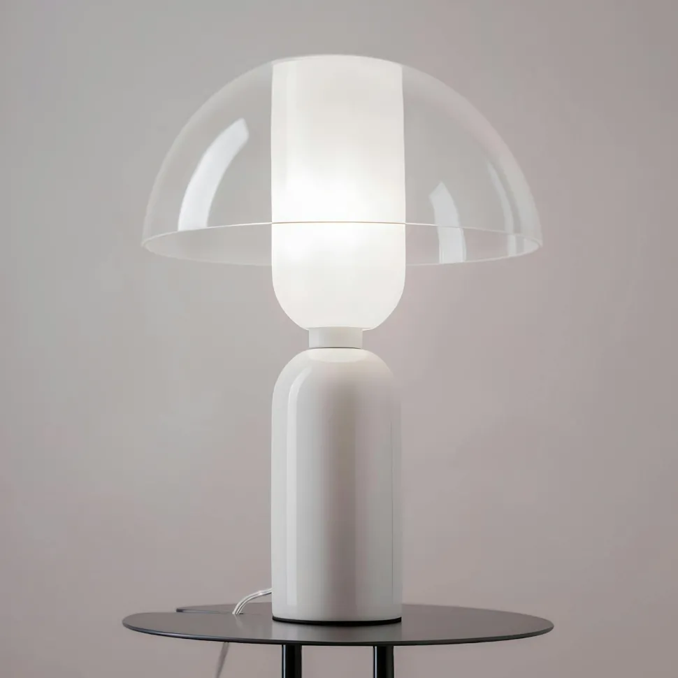 Suspension moderne dorée & blanche - forme sablier WINDER