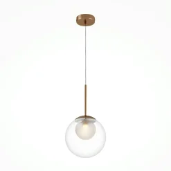 Suspension moderne noir & blanc – 5 globes en grappe DELTONA
