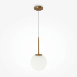 Suspension moderne noir & blanc – 5 globes en grappe DELTONA