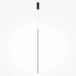 Suspension noire design – 1 barre verticale LED 415 cm SALEM