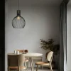 Suspension noire filaire – design globe moderne ERZIN