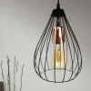 Suspension noire filaire design ERZIN
