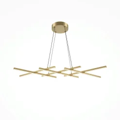 Suspension noire LED – barres croisées minimalistes SALEM